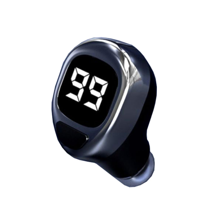 Casque Bluetooth F6, mini-écouteur invisible à affichage numérique, F6 noir, F6 blanc